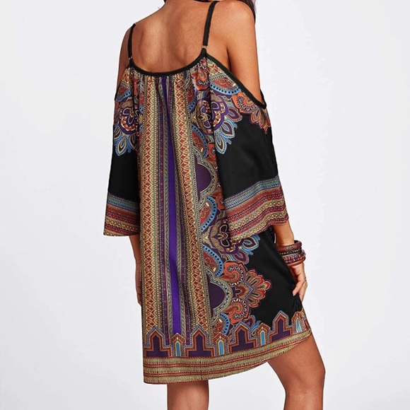 🦋NWOT❣️ BOHO SPAGHETTI STRAP DRESS 😍 - Picture 10 of 13